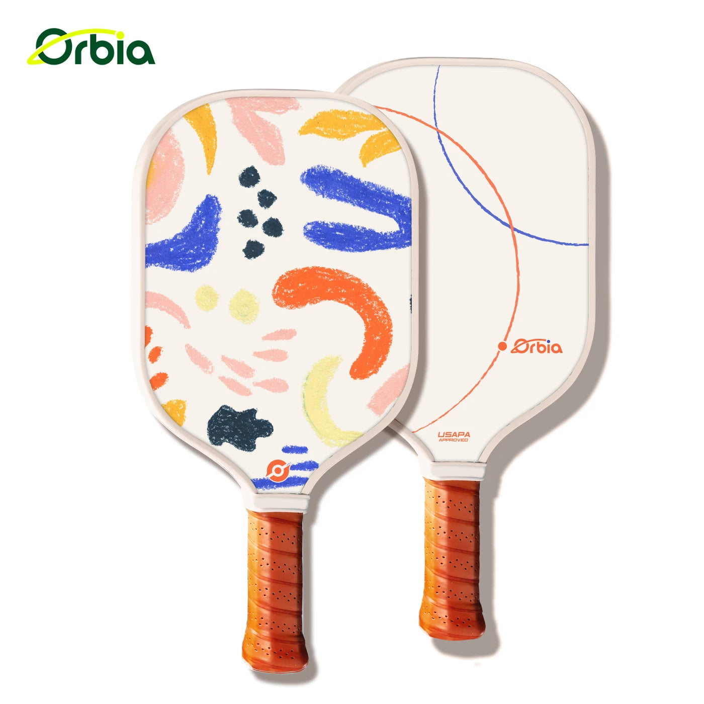 Orbia Family Pickleball Paddle Set – Durable Glass Fiber Design for Kids & Adults | Fun Outdoor Sports Kit