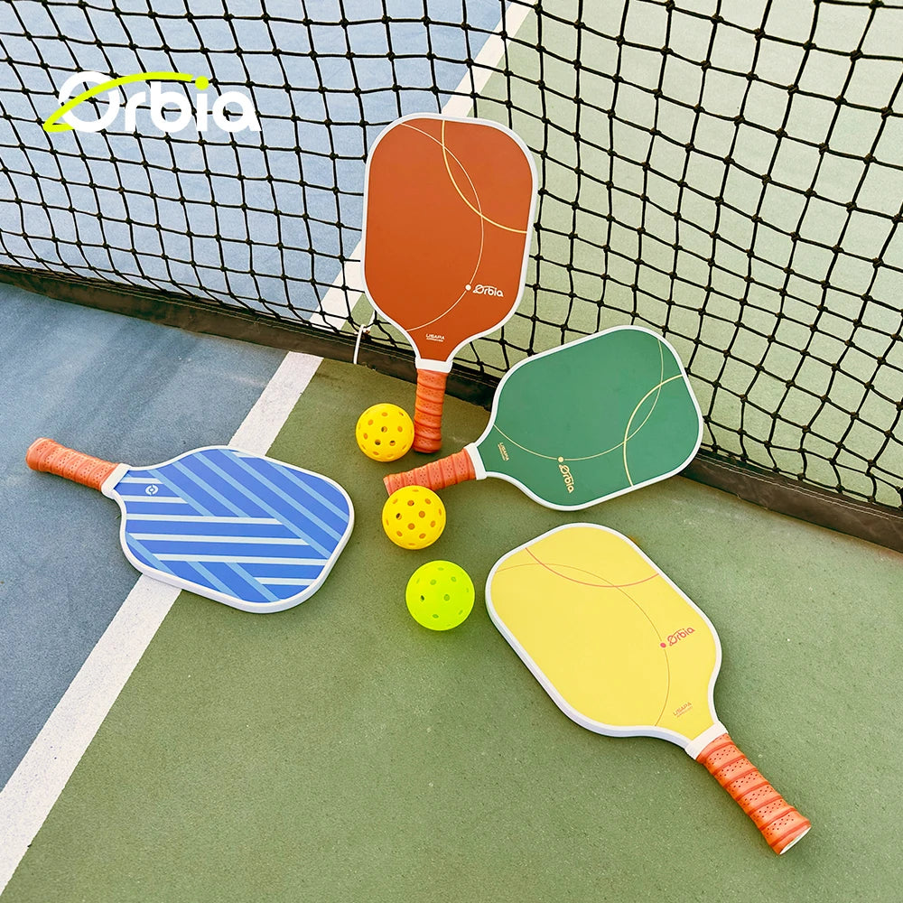 Orbia Pickleball Set – Durable Glass Fiber Paddles with PP Honeycomb Core | Complete Outdoor Play Kit