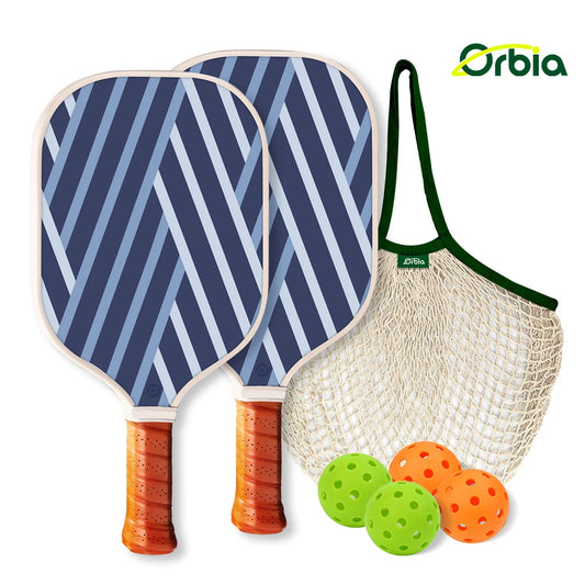 Orbia Pickleball Set – Durable Glass Fiber Paddles with PP Honeycomb Core | Complete Outdoor Play Kit