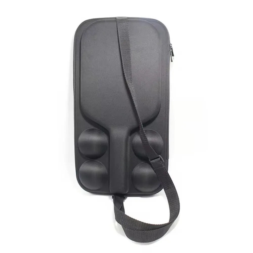 EVA Pickleball Racket Storage Bag Paddle Case Table Tennis Paddle Cover Holds 2 Paddles and 4 Balls for Adults and Childs