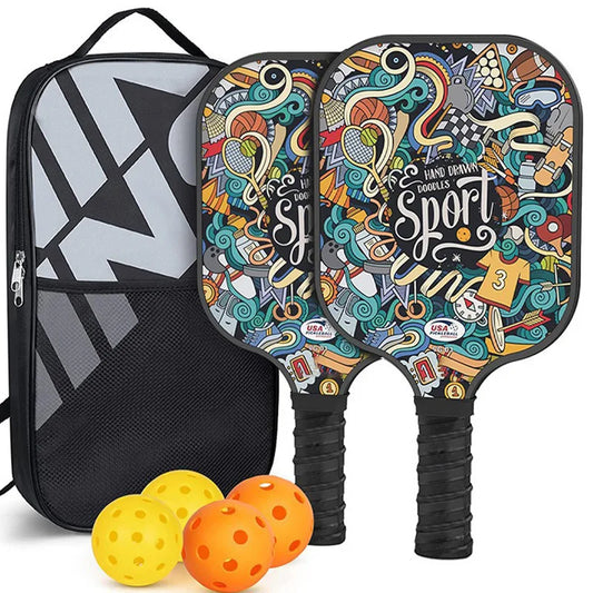 11MM Pickleball Paddle Carbon Fiber Pickleballs for Spin and Control Foam Injected Edges Thermoformed Pickleball EVA Face