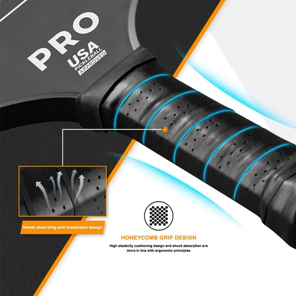 1pc T700 Pickleball Paddles Frosted Surface Carbon Fiber Pickleball Rackets Comfortable USAPA Approved Pickle Ball Paddle