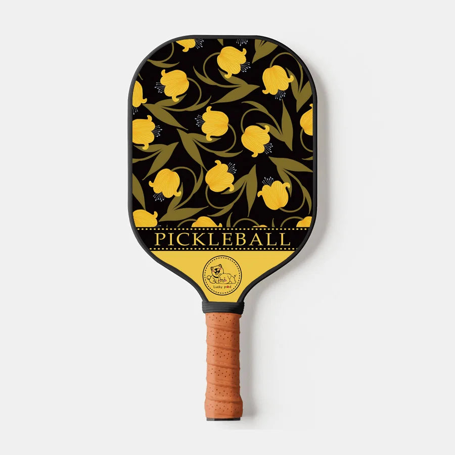 Thermoformed T700 Raw Carbon Fiber Pickleball Paddle Spin Textured Surface With Foam Edge Ergonomic Grip Pickleball Paddle Set