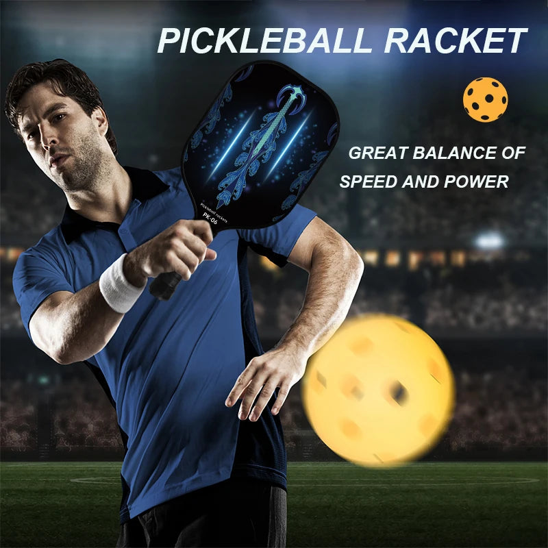 MAOYYE Pickleball Paddle  glass fibre 13MM Enhanced Sweet Spot&Control&Power Anti-slip Grip USAPA Compliant