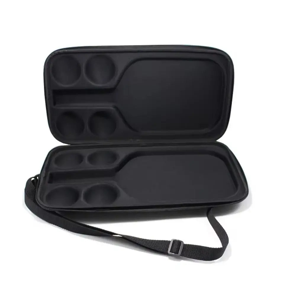 EVA Pickleball Racket Storage Bag Paddle Case Table Tennis Paddle Cover Holds 2 Paddles and 4 Balls for Adults and Childs