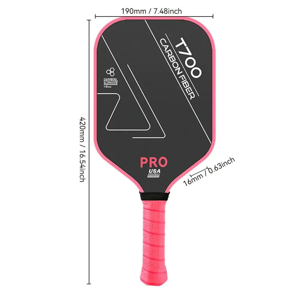 1pc T700 Pickleball Paddles Frosted Surface Carbon Fiber Pickleball Rackets Comfortable USAPA Approved Pickle Ball Paddle