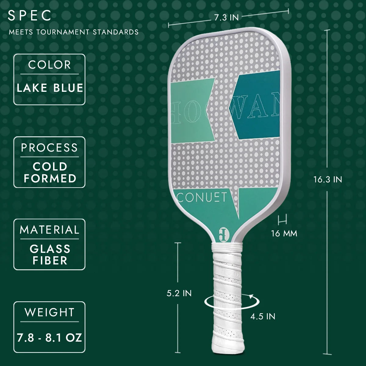 HOOWAN Pickleball Paddle Set of 2 Pickleball Rackets, 4 Outdoor Balls, Carrying Bag, Lightweight and Durable Pickle Ball Paddle