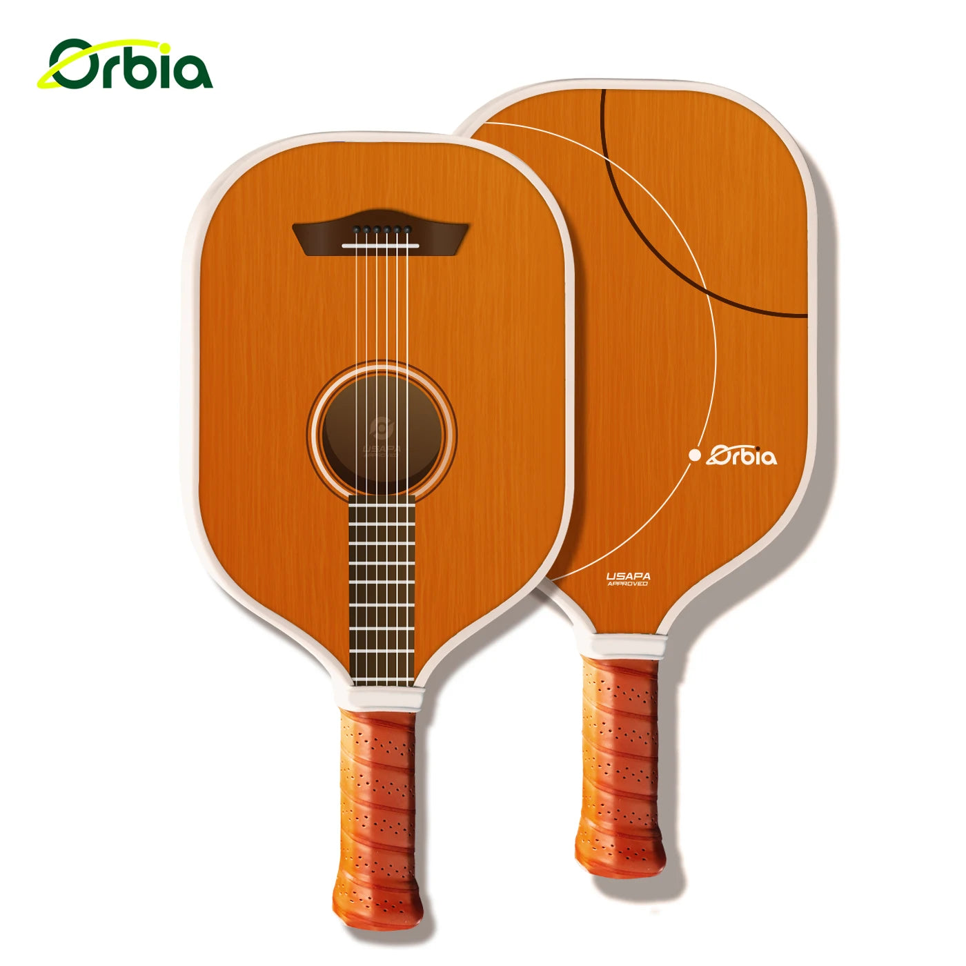 Orbia Glass Fiber Pickleball Paddle – Durable Fiberglass Surface & Large Sweet Spot | Beginner-Friendly Racket for Precision Play