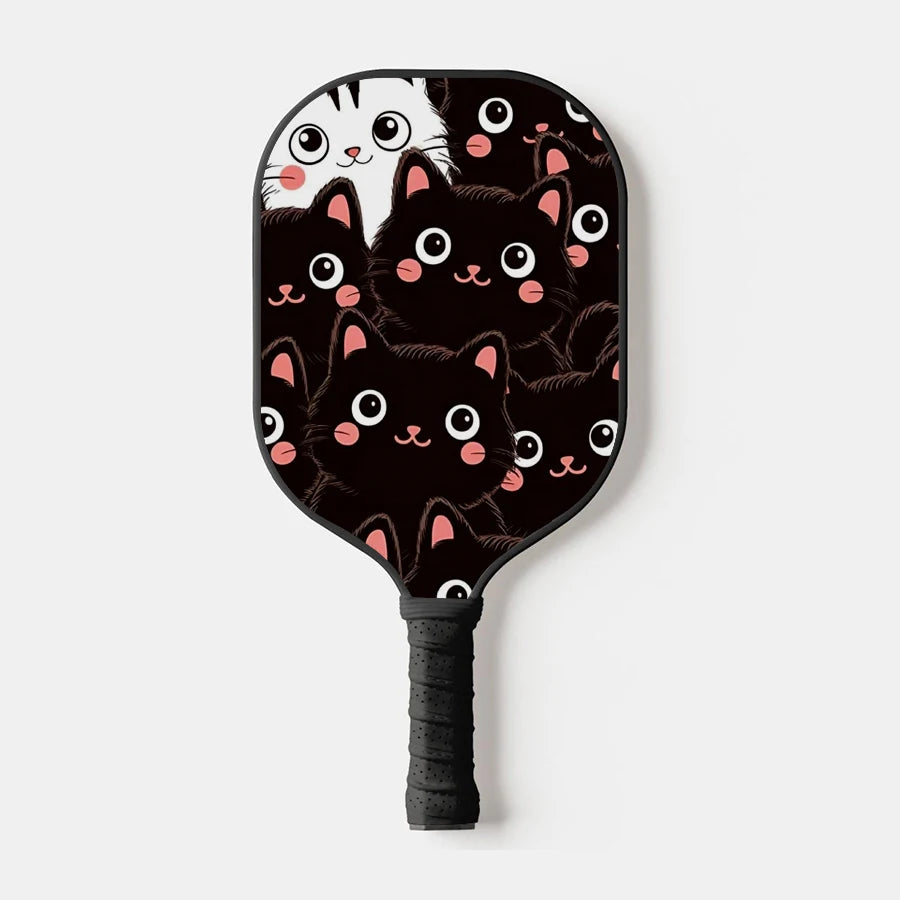 Thermoformed T700 Raw Carbon Fiber Pickleball Paddle Spin Textured Surface With Foam Edge Ergonomic Grip Pickleball Paddle Set