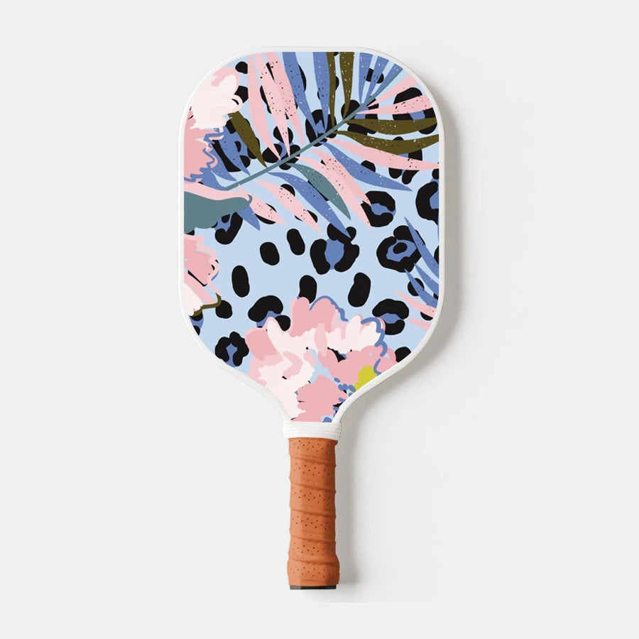 Thermoformed T700 Raw Carbon Fiber Pickleball Paddle Spin Textured Surface With Foam Edge Ergonomic Grip Pickleball Paddle Set