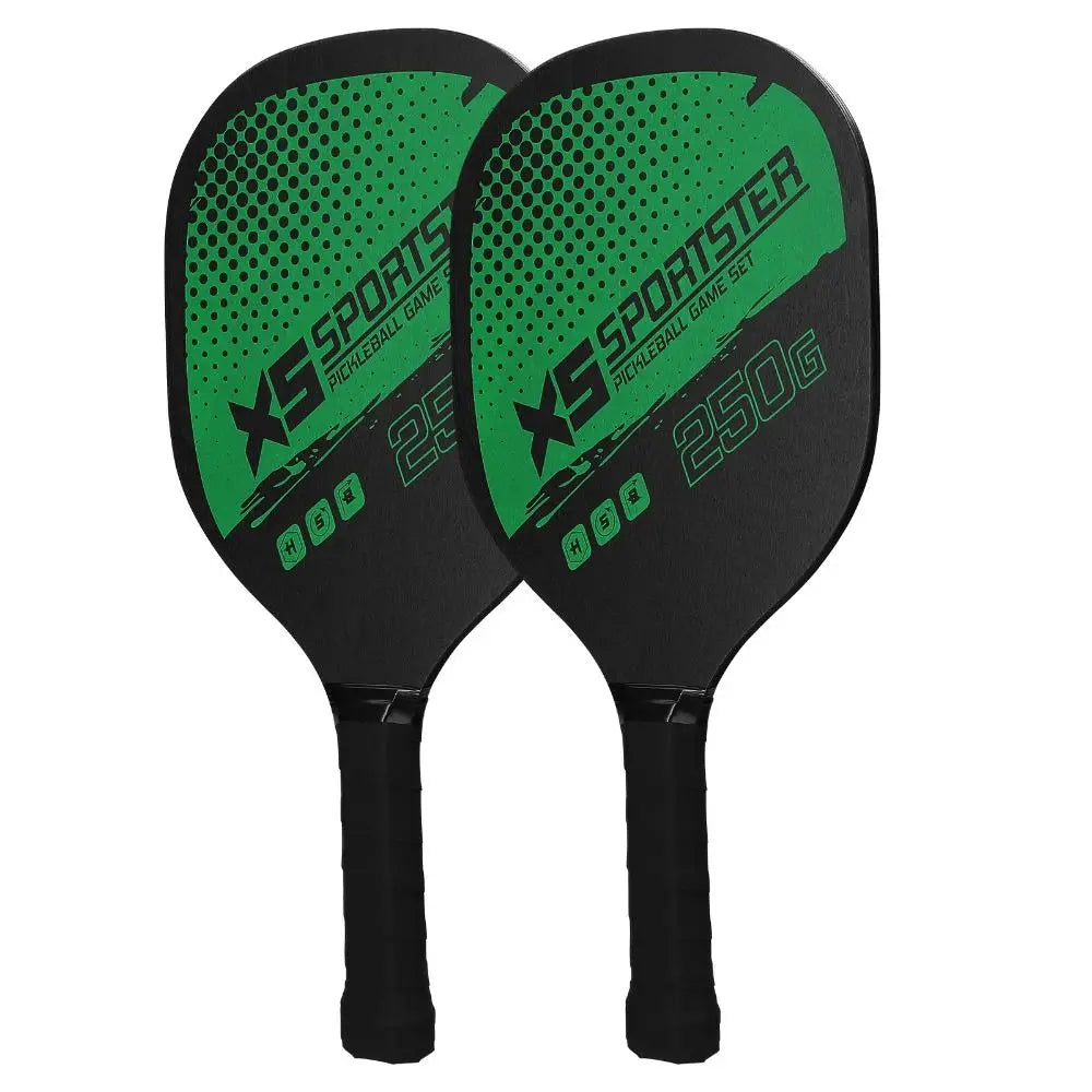 2 Rackets & 4 Pickleballs Pickleball Rackets Set Wooden Pickleball Accessories Pickleball Paddle with Bag Pickleball Racquet