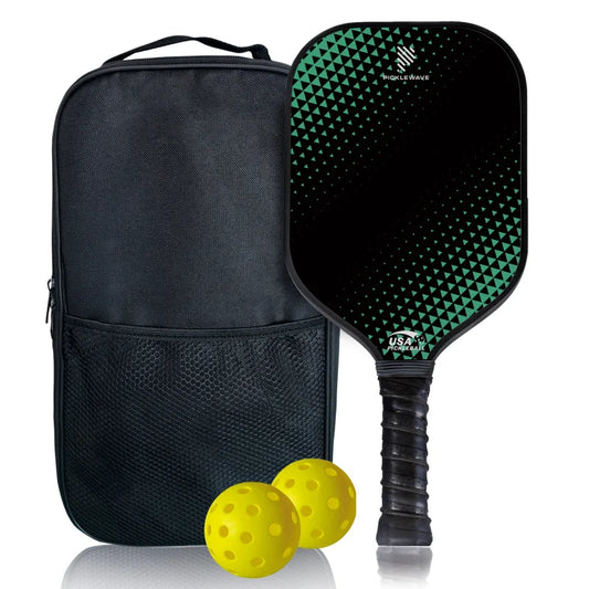 Green Gradual Of Passion USAPA Pickleball Paddle Fiberglass Surface High Grit & Spin Unibody Edgeless Sport Racquet Pickleball
