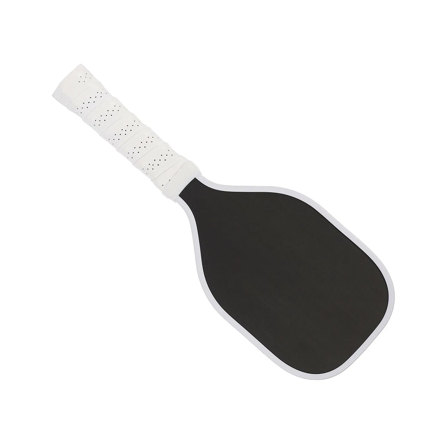 Pickleball Training Paddle USAPA Approved Practice Raw Carbon Fiber Paint Frosted Surface Extra Long Handle 16mm Core Sweet Spot