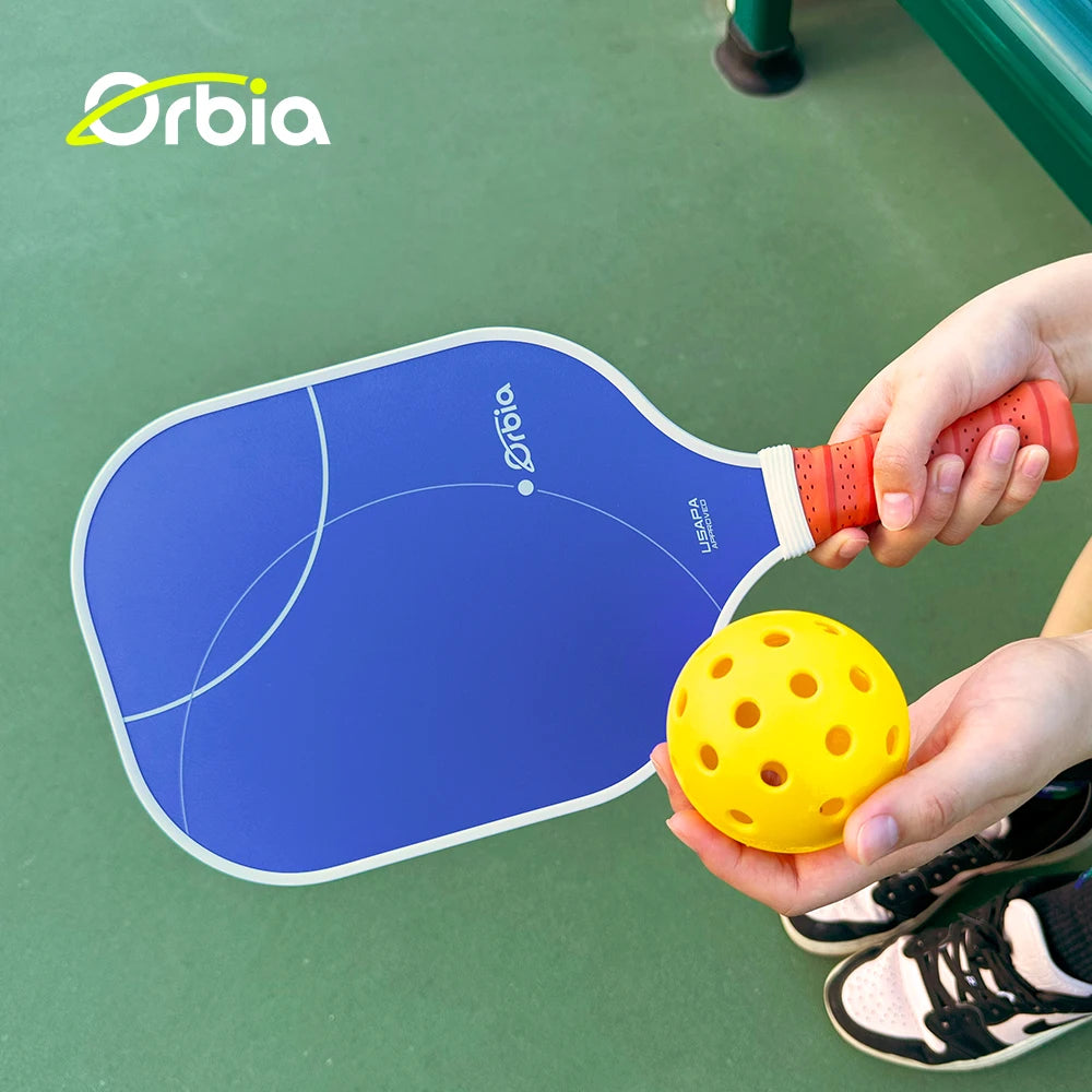 Orbia Pickleball Set – Durable Glass Fiber Paddles with PP Honeycomb Core | Complete Outdoor Play Kit