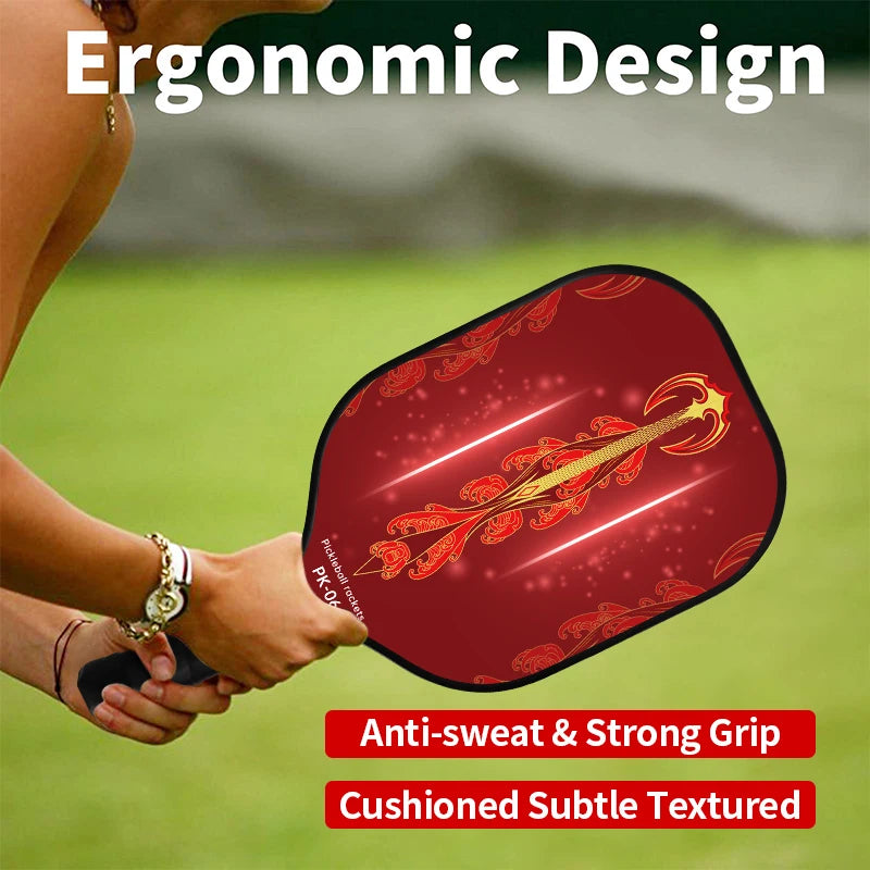 MAOYYE Pickleball Paddle  glass fibre 13MM Enhanced Sweet Spot&Control&Power Anti-slip Grip USAPA Compliant