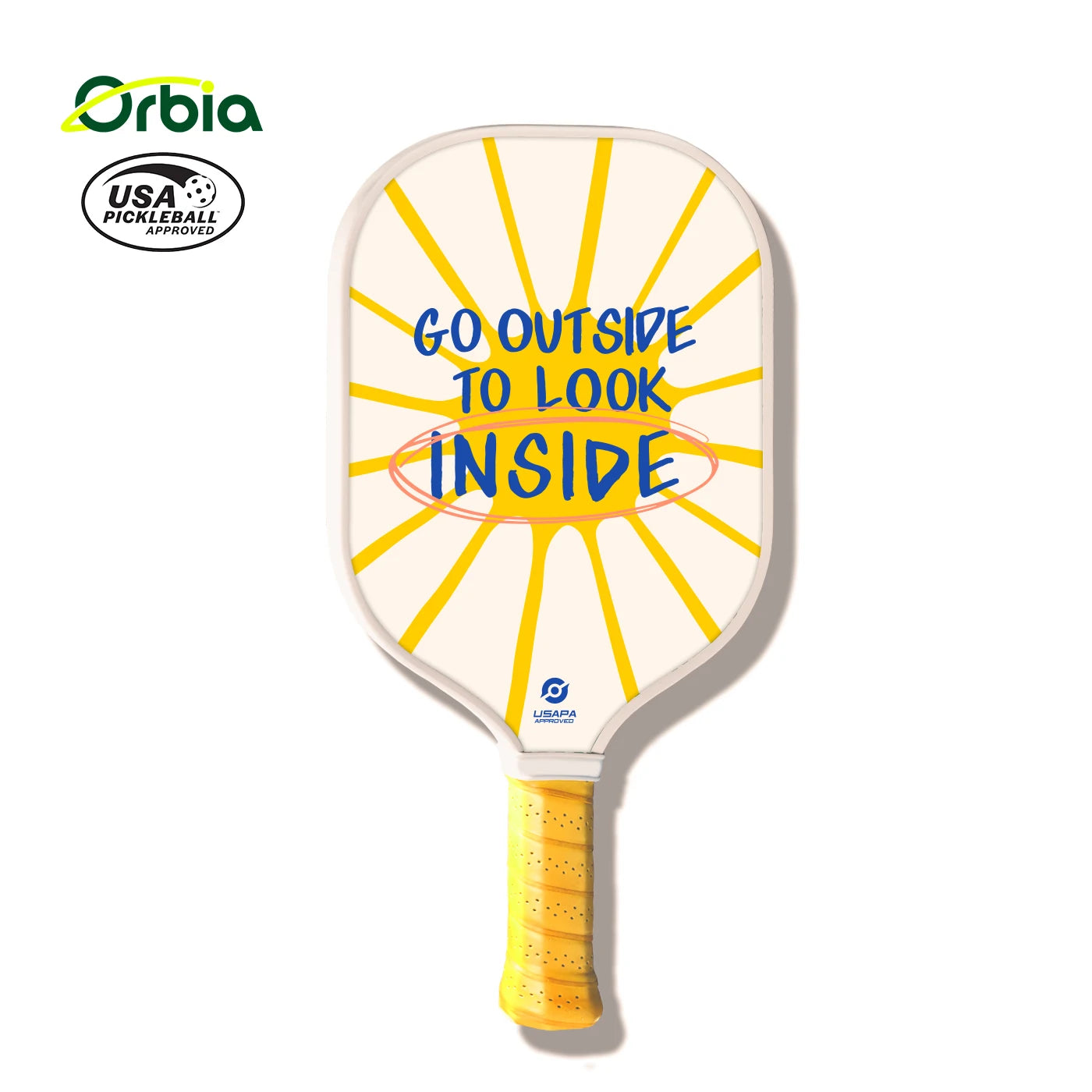 Orbia Pro 39.8CM Pickleball Paddle – Carbon Fiber Surface, Speed & Spin Control | USAPA Certified