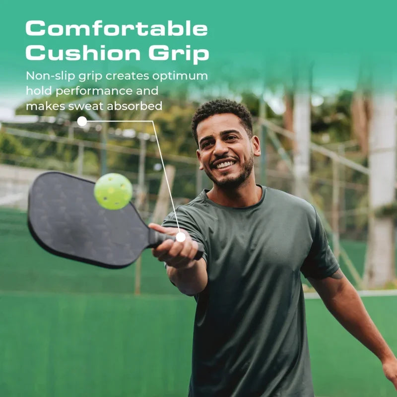 Green Gradual Of Passion USAPA Pickleball Paddle Fiberglass Surface High Grit & Spin Unibody Edgeless Sport Racquet Pickleball