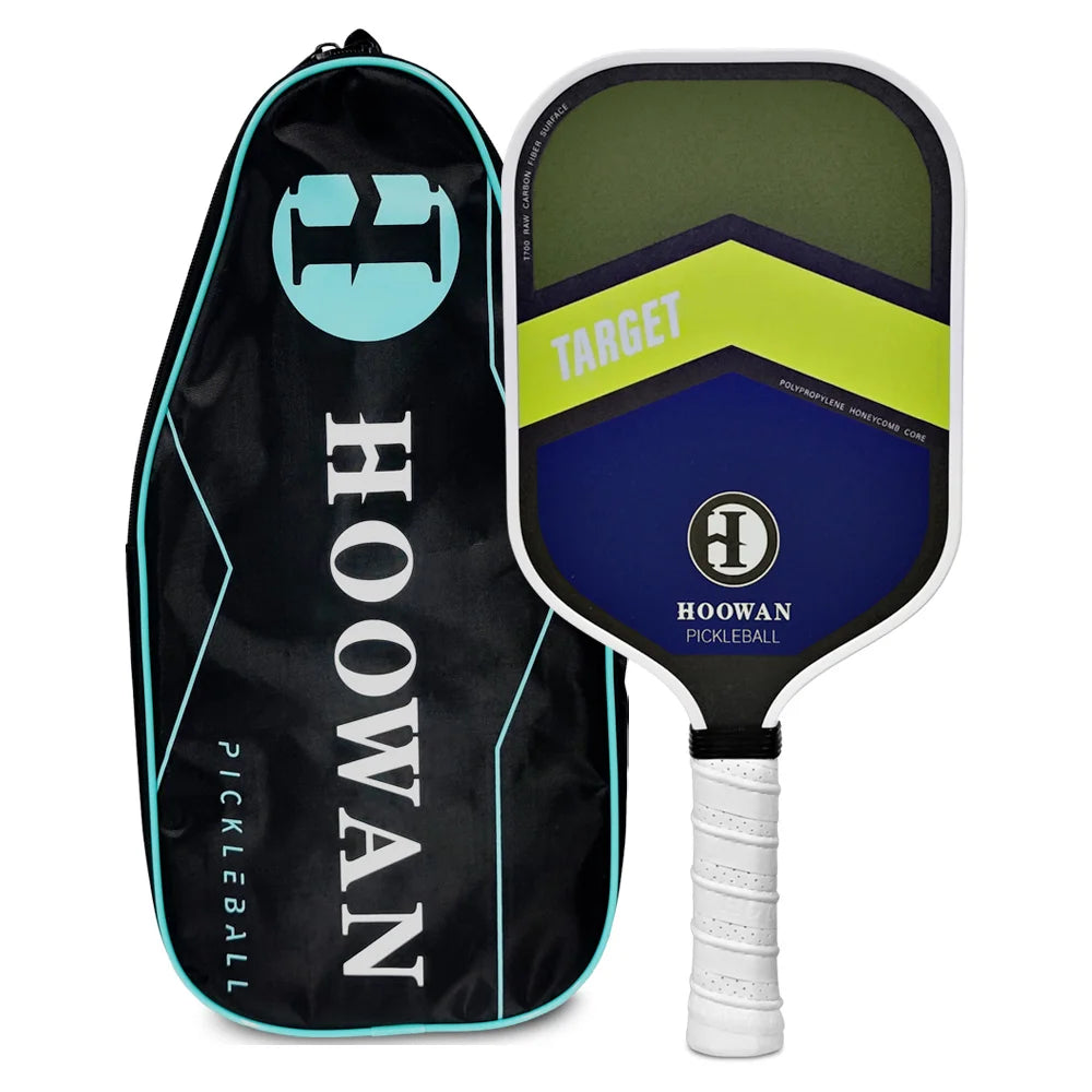 T700 Carbon Fiber Pickleball Paddle Lightweight Elongated Shape Pickle Ball Racket with 16MM Polymer Hexa-Core