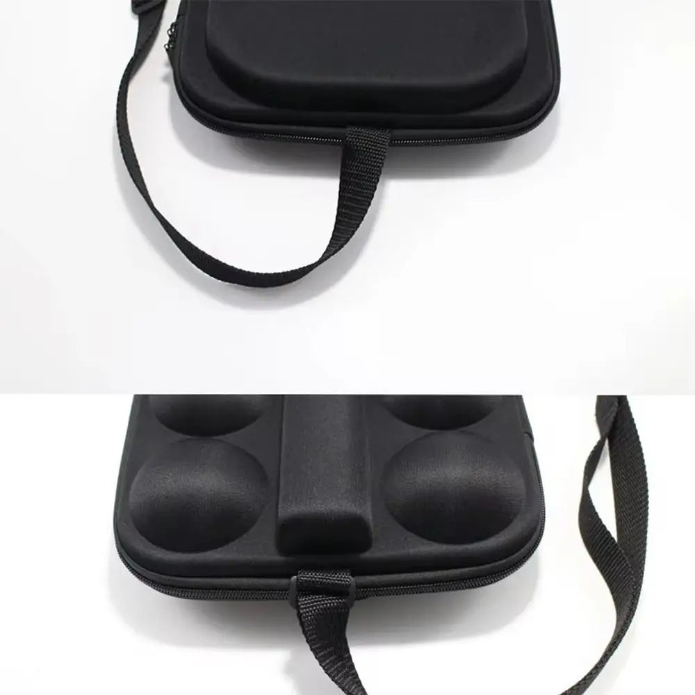 EVA Pickleball Racket Storage Bag Paddle Case Table Tennis Paddle Cover Holds 2 Paddles and 4 Balls for Adults and Childs